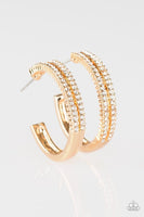 Slay Your Way - Gold Hoop Earrings ~ Paparazzi