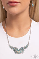 Smoldering Shimmer - Multi Blue Necklace ~ Paparazzi