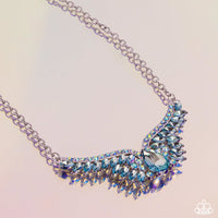 Smoldering Shimmer - Multi Blue Necklace ~ Paparazzi