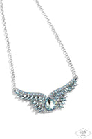 Smoldering Shimmer - Multi Blue Necklace ~ Paparazzi