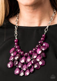 Sorry To Burst Your Bubble - Purple Necklace ~ Paparazzi