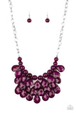 Sorry To Burst Your Bubble - Purple Necklace ~ Paparazzi
