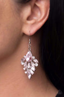 Stellar-escent Elegance - Pink Earrings ❤️ Paparazzi