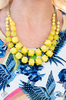 Summer Excursion - Yellow Necklace ❤️ Paparazzi