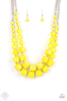 Summer Excursion - Yellow Necklace ❤️ Paparazzi