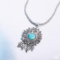 Sunflower Solstice - Blue Necklace ❤️ Paparazzi