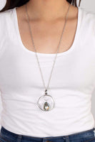 Swinging Shimmer - Green Necklace ❤️ Paparazzi