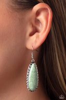 TEARDROP-Dead Dynasty - Green Earrings ❤️ Paparazzi