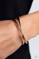 Teasing Twist - Gold Bracelet ❤️ Paparazzi