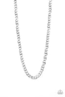 The Game Chain-Ger - Silver Necklace ~ Paparazzi Convention