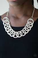 The Main Contender - Silver Necklace ❤️ Paparazzi