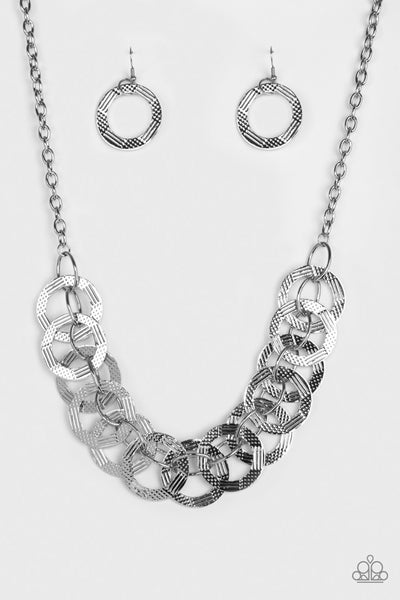 The Main Contender - Silver Necklace ❤️ Paparazzi