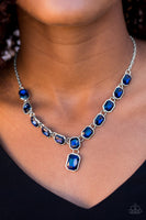 The Right To Remain Sparkly - Blue Necklace ~ Paparazzi Life Of Party