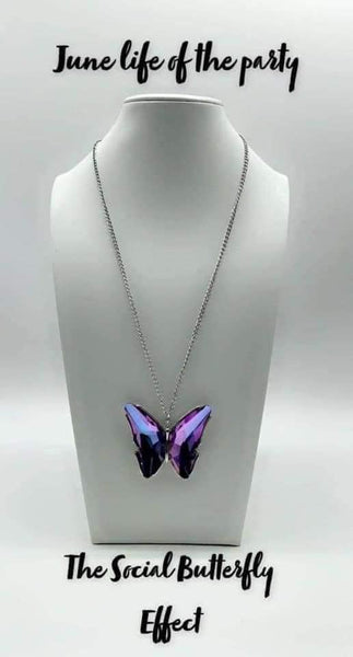 The Social Butterfly Effect - Purple Necklace ~ Paparazzi Life Of Party