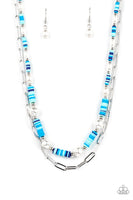 Tidal Trendsetter - Blue Necklace ❤️ Paparazzi