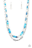 Tidal Trendsetter - Blue Necklace ❤️ Paparazzi