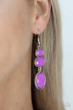 Tiers Of Tranquility - Purple Earrings ~ Paparazzi