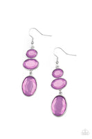 Tiers Of Tranquility - Purple Earrings ~ Paparazzi