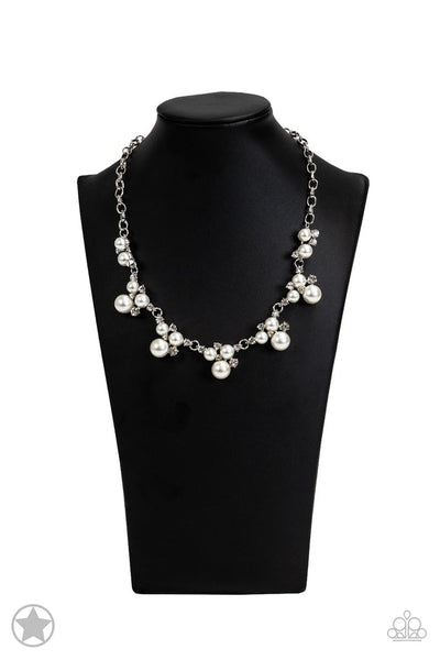 Toast To Perfection - White Necklace ~ Paparazzi Blockbusters