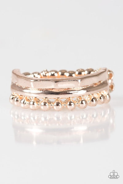 Tools Of The Trade - Rose Gold Ring ~ Paparazzi Rings
