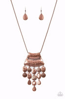 Totem Trek - Copper Necklace ❤️ Paparazzi
