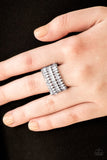 Featuring refined marquise cuts, glittery white rhinestones flare from a center of glassy white rhinestones, creating a regal band across the finger. Features a stretchy band for a flexible fit.  P4RE-WTXX-280XX