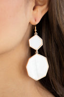 Vacation Glow - Rose Gold Earrings ~ Paparazzi