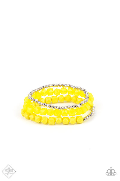 Vacay Vagabond - Yellow Bracelets ❤️ Paparazzi