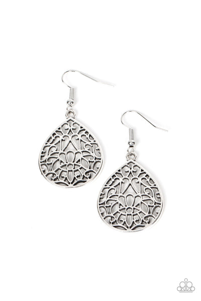 Valley Estate - Silver Earrings ❤️ Paparazzi