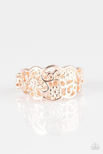 Wild About Wildflowers - Rose Gold Ring ~ Paparazzi Rings