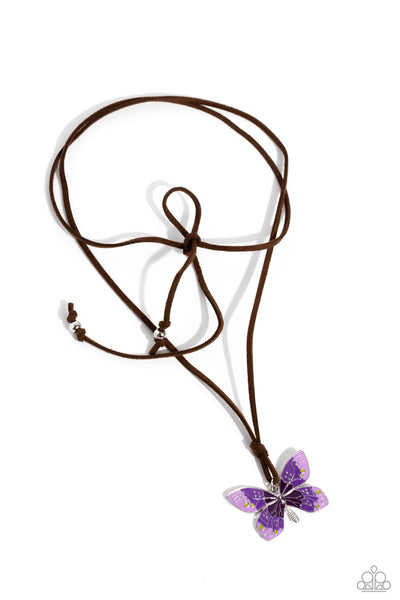 Winged Wanderer - Purple Necklace ❤️ Paparazzi