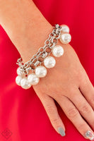 Word On Wall Street White Bracelet ~ Paparazzi Fashion Fix