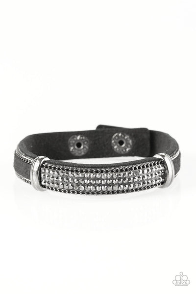 A Walk In The Spark - Black/silver Urban Bracelet ~ Paparazzi Bracelets