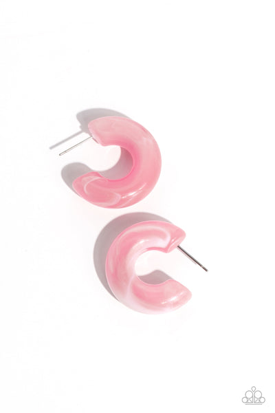 Acrylic Acclaim - Pink Earrings ❤️ Paparazzi