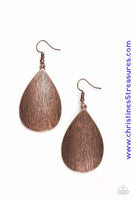 All Allure - Copper Earring ~ Paparazzi Earrings