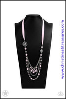 All The Trimmings - Pink Necklace ~ Paparazzi Blockbusters