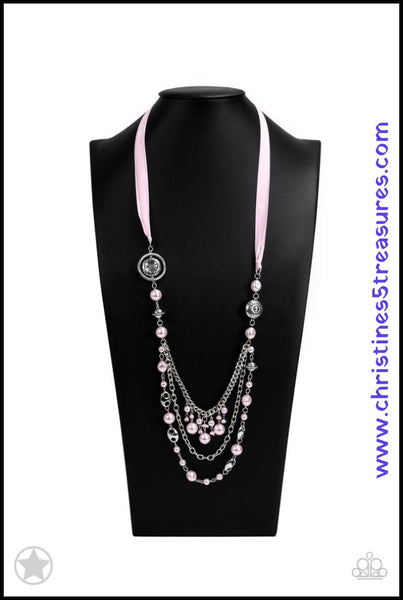 All The Trimmings - Pink Necklace ~ Paparazzi Blockbusters