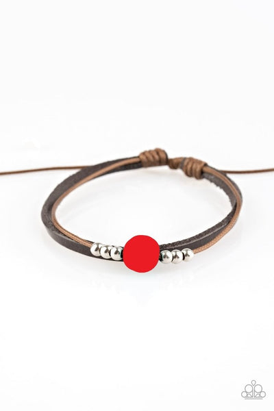 Balance - Red Slip Knot Bracelet ~ Paparazzi Bracelets