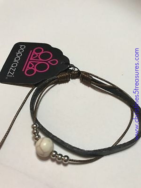 Balance - White Slip Knot Bracelet ~ Paparazzi Bracelets