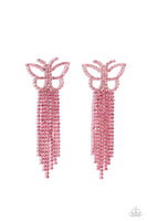 Billowing Butterflies - Pink Earrings ❤️ Paparazzi