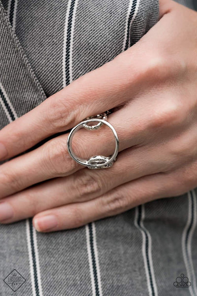 Circle Round Me - Silver Ring ~ Paparazzi Fashion Fix