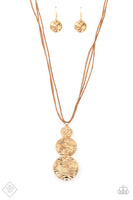 Circulating Shimmer - Gold Necklace ~ Paparazzi Fashion Fix