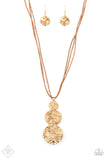 Circulating Shimmer - Gold Necklace ~ Paparazzi Fashion Fix