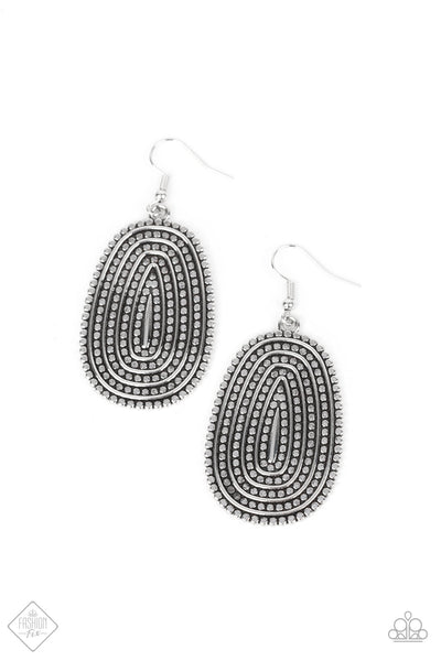 Desert Climate - Silver Earrings Paparazzi Fashion Fix