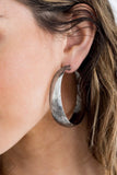 Desert Wanderings - Silver Earrings ❤️ Paparazzi