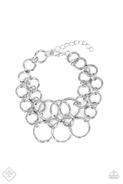 Downtown Maverick - Silver Bracelet ~ Paparazzi Fashion Fix
