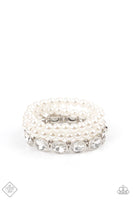 Flawlessly Flattering - White Bracelets ~ Paparazzi Fashion Fix
