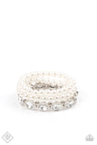 Flawlessly Flattering - White Bracelets ~ Paparazzi Fashion Fix