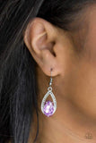Gatsby Grandeur - Purple Earrings ~ Paparazzi