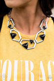 Geo-Ing Gone! - Silver Necklace ~ Paparazzi